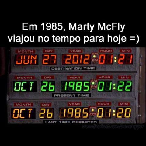 Em 1985 McFly viajou no tempo para Hoje!
