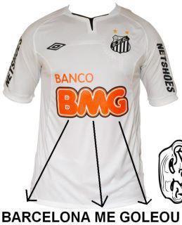 Nova propaganda na camiseta do Santos