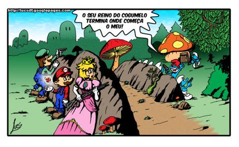 Mario VS Smurfs